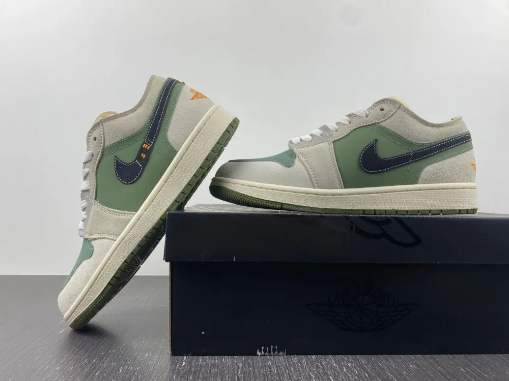 Jordan 1 Low Grey Green - Hình 4