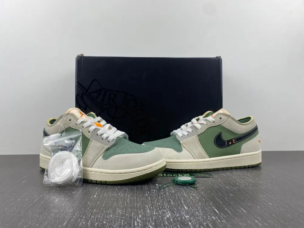 Jordan 1 Low Grey Green - Hình 12
