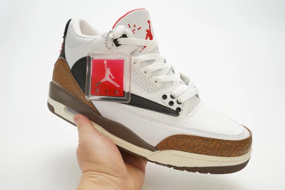 Nike Air Jordan 3 White/Red - Hình 2