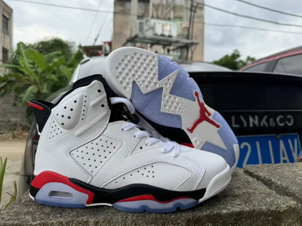 Air Jordan 6 Retro White/Red - Hình 2