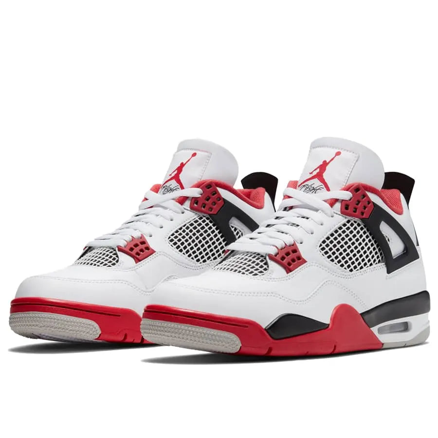 classic Jordan 4 Retro White Red - Hình 5