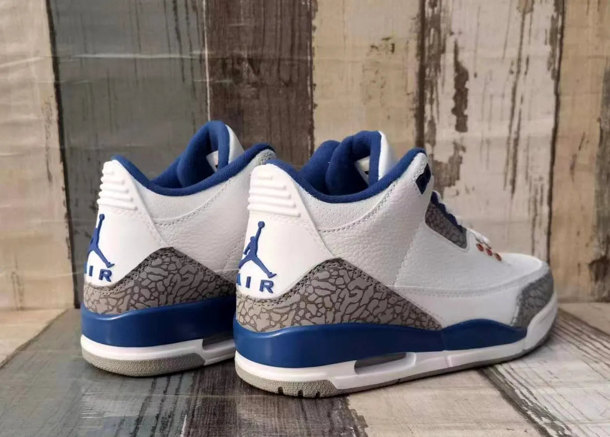 Air Jordan 3 Retro White Blue - Hình 3
