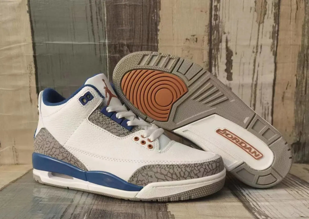 Air Jordan 3 Retro White Blue - Hình 5