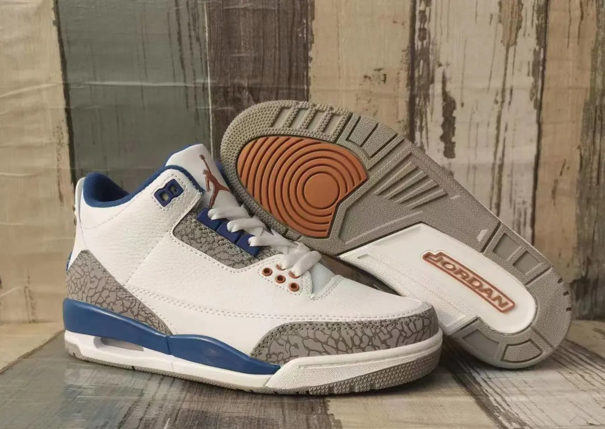 Air Jordan 3 Retro White Blue - Hình 5