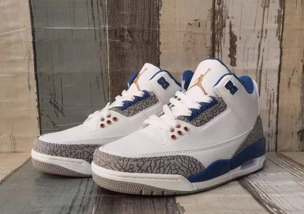 Air Jordan 3 Retro White Blue - Hình 2