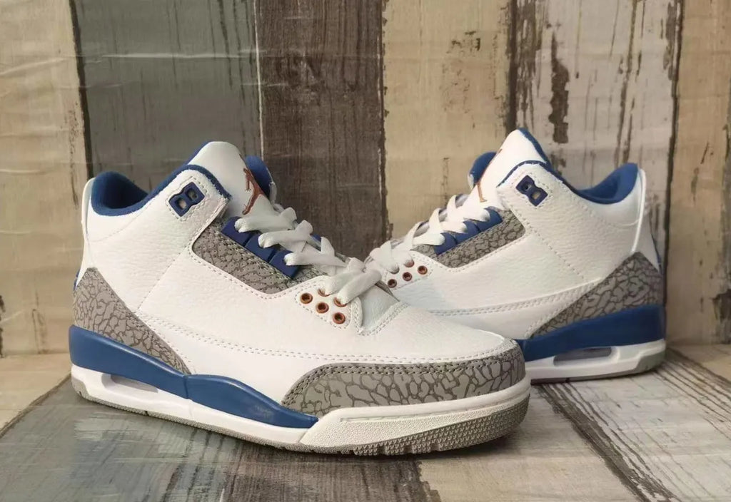 Air Jordan 3 Retro White Blue - Hình 4