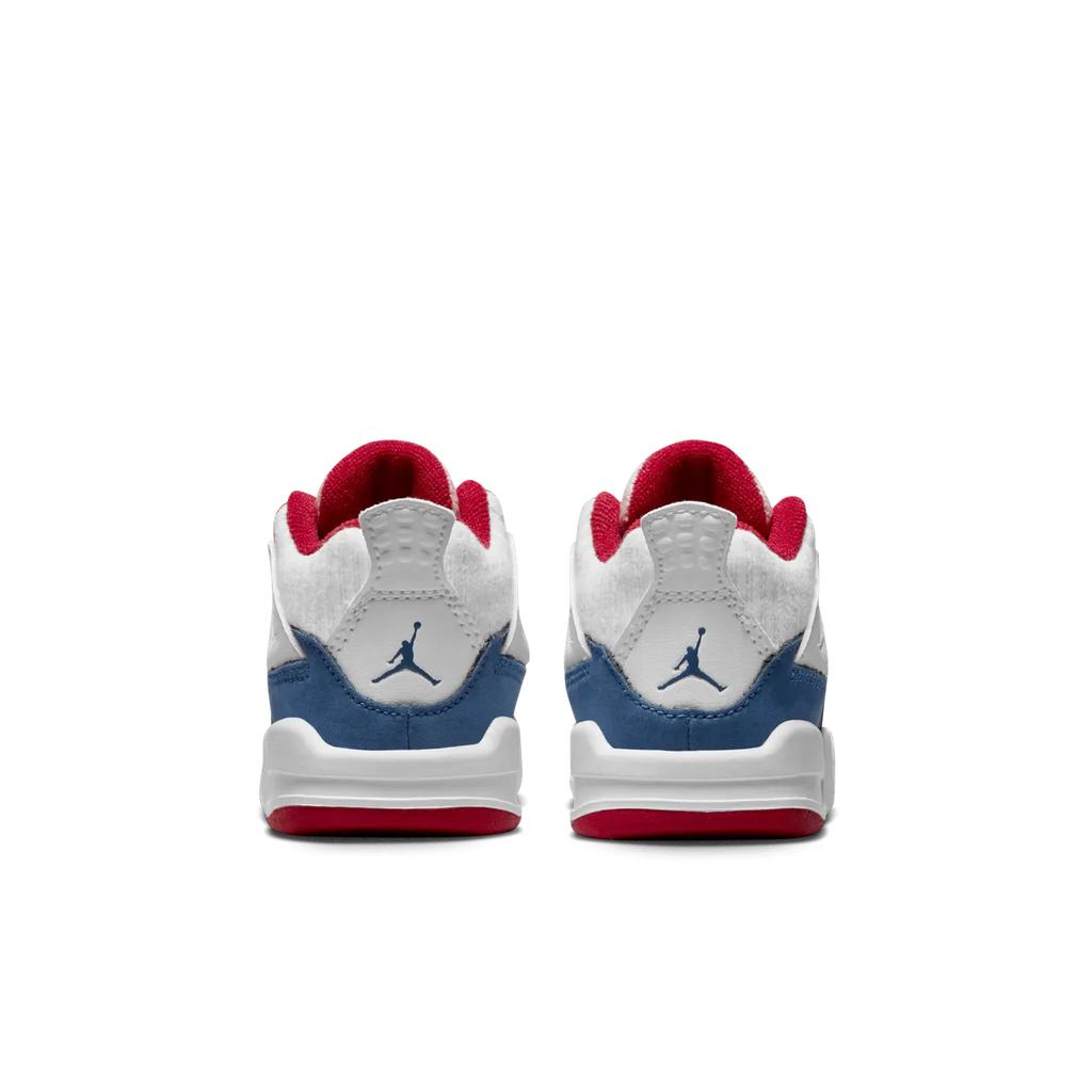Air Jordan 4 Toddler White/Navy - Hình 4