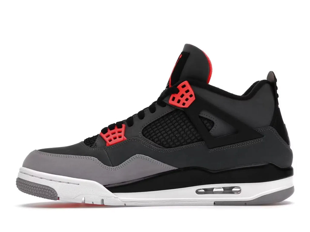 red Air Jordan 4 Retro Grey - Hình 4