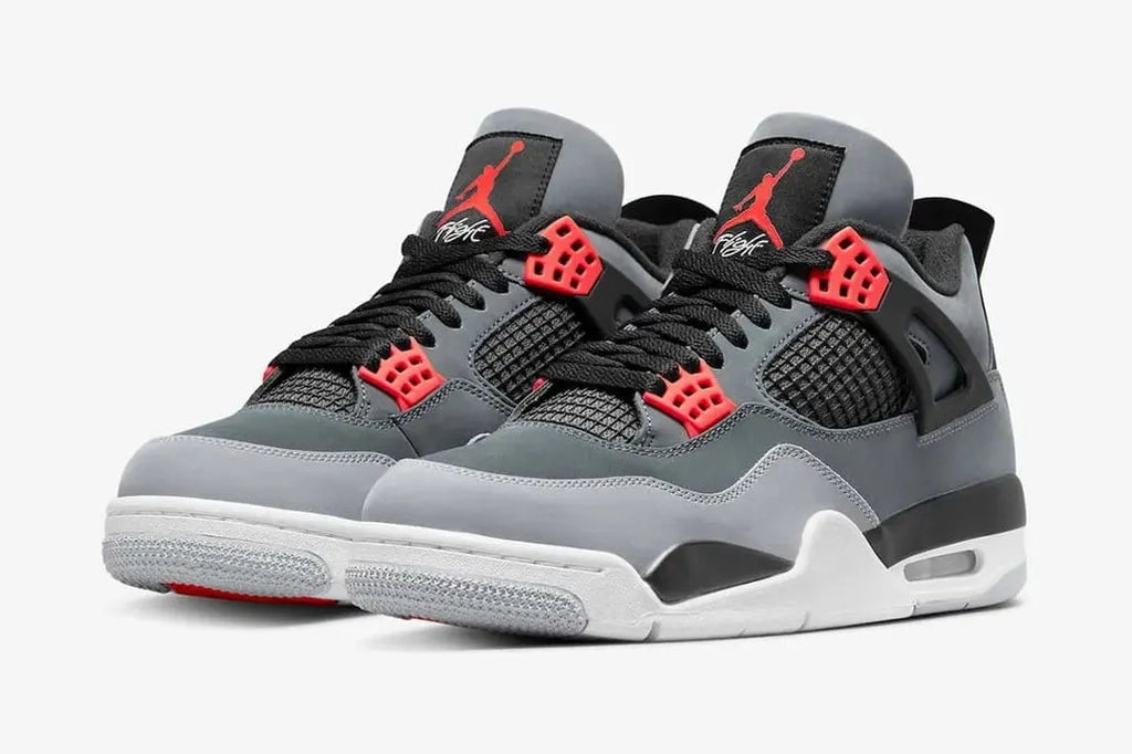 red Air Jordan 4 Retro Grey