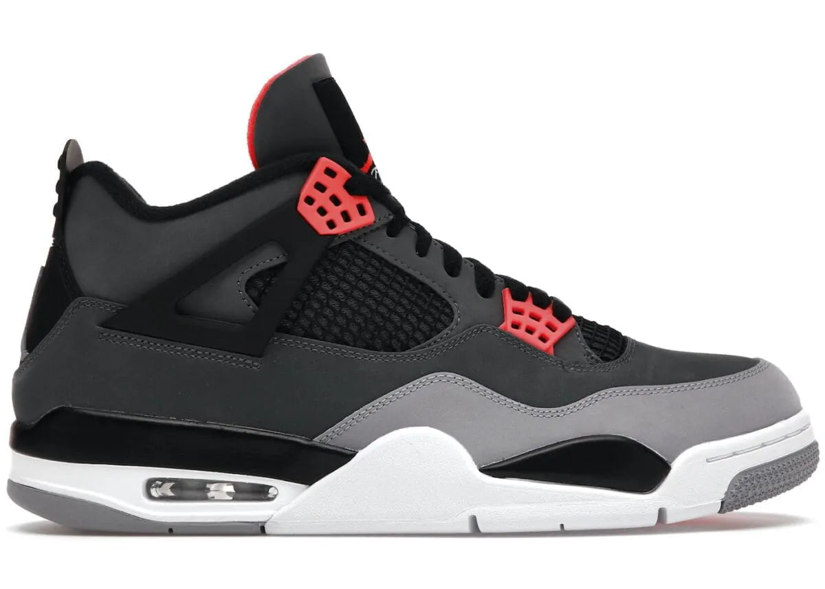 Air Jordan 4 Retro Grey Red iconic - Hình 2