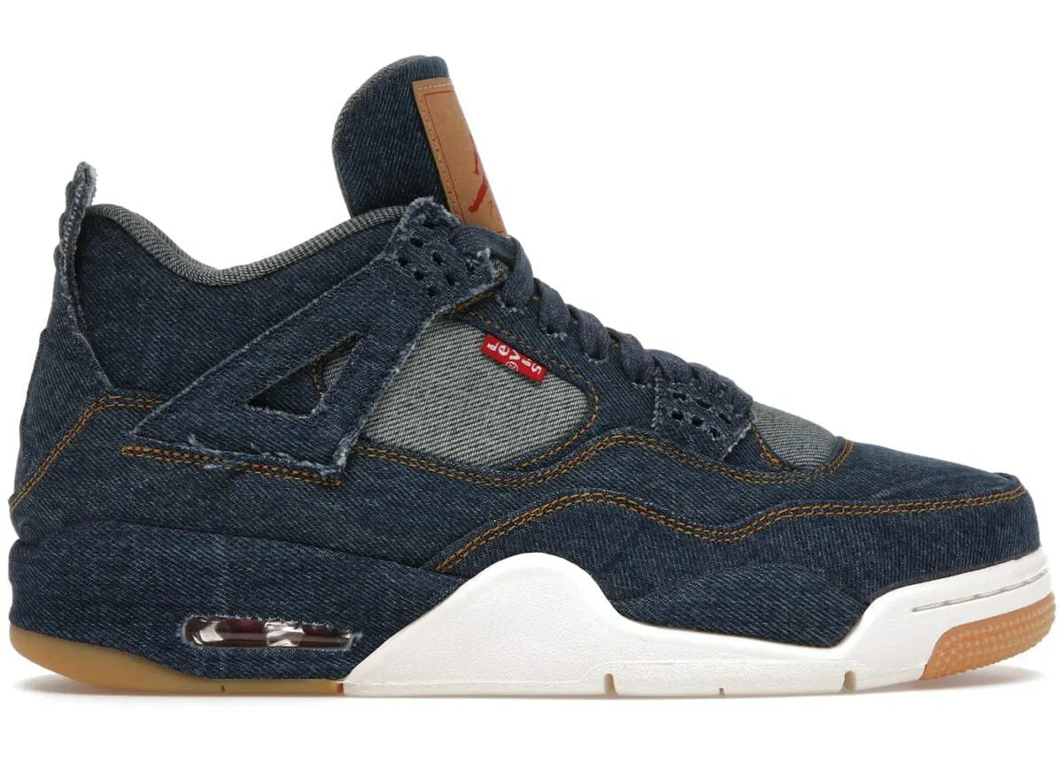 Levi's x Air Jordan 4 Denim Blue - Hình 4