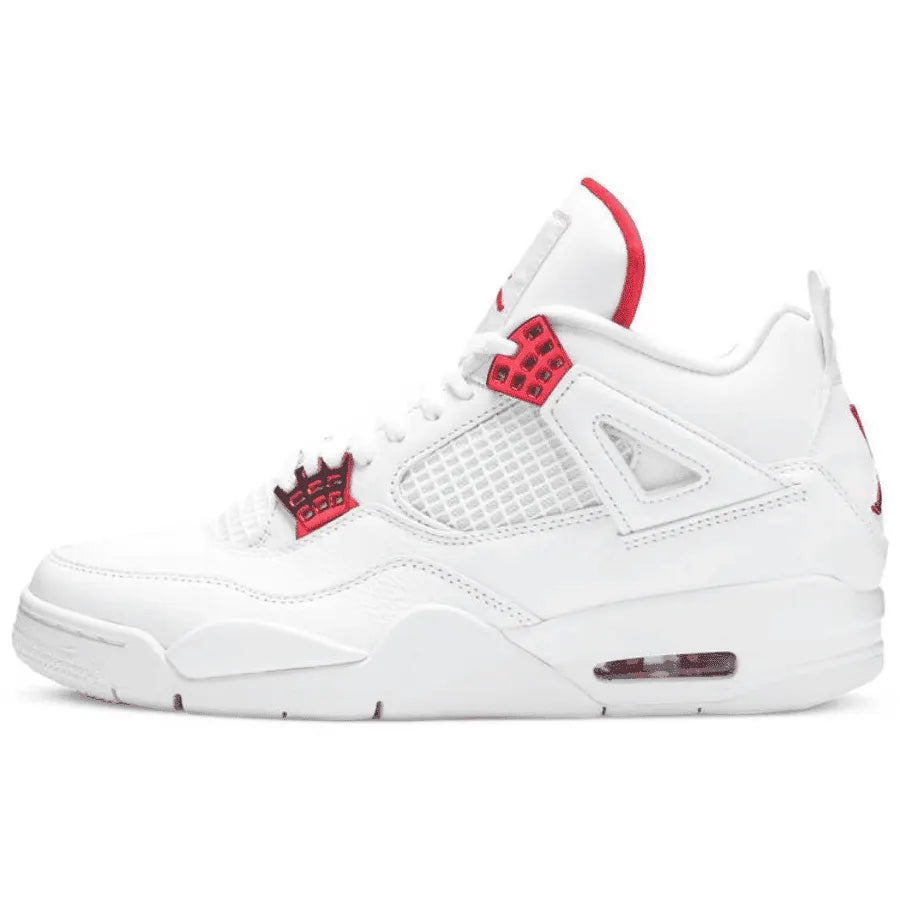 Air Jordan 4 White Red metallic - Hình 5