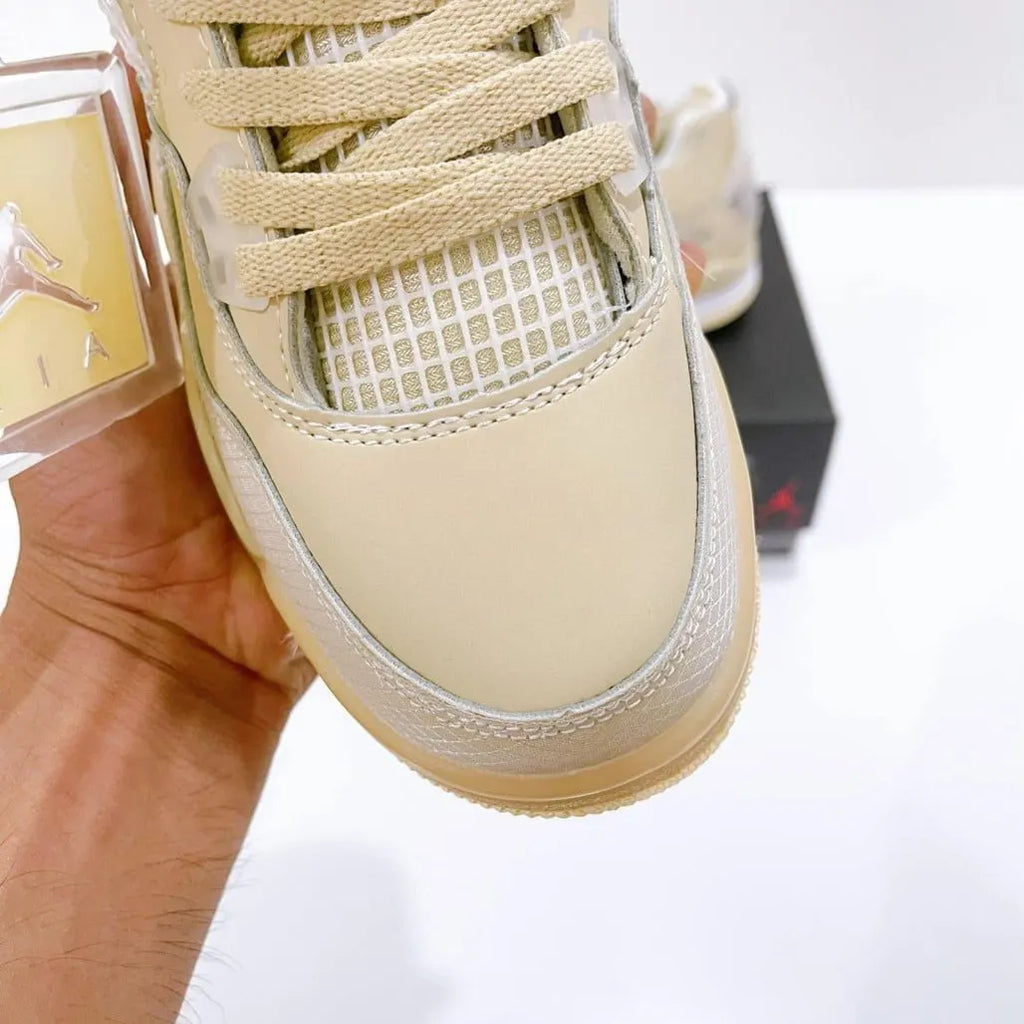 retro limited Air Jordan 4 Off-White Sail - Hình 4