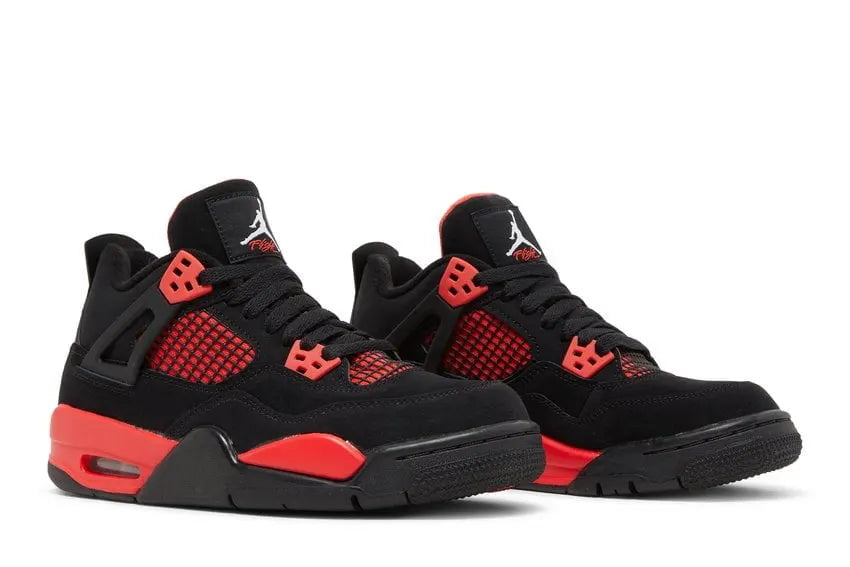 black Air Jordan 4 Retro Crimson - Hình 5