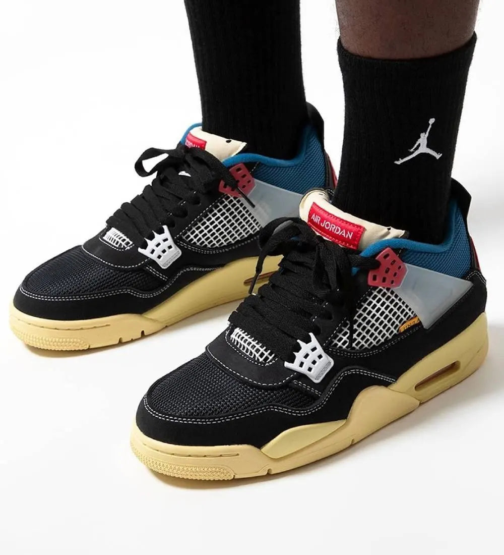 Air Jordan 4 Black Canvas nike - Hình 2