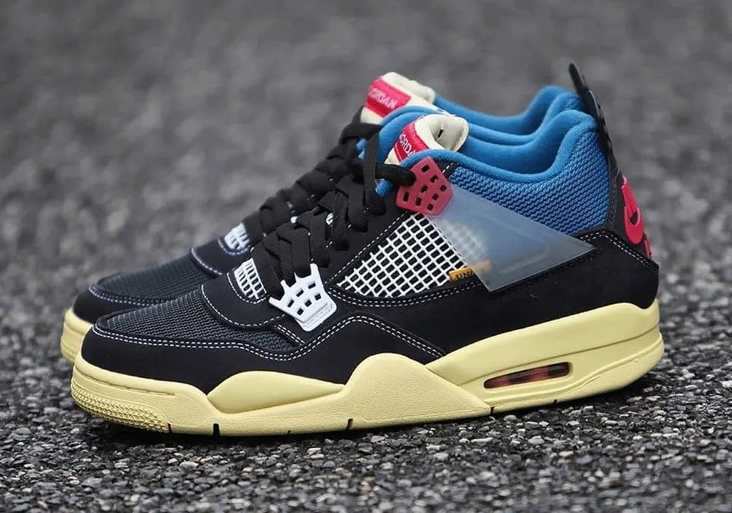 Air Jordan 4 Black Canvas nike - Hình 3