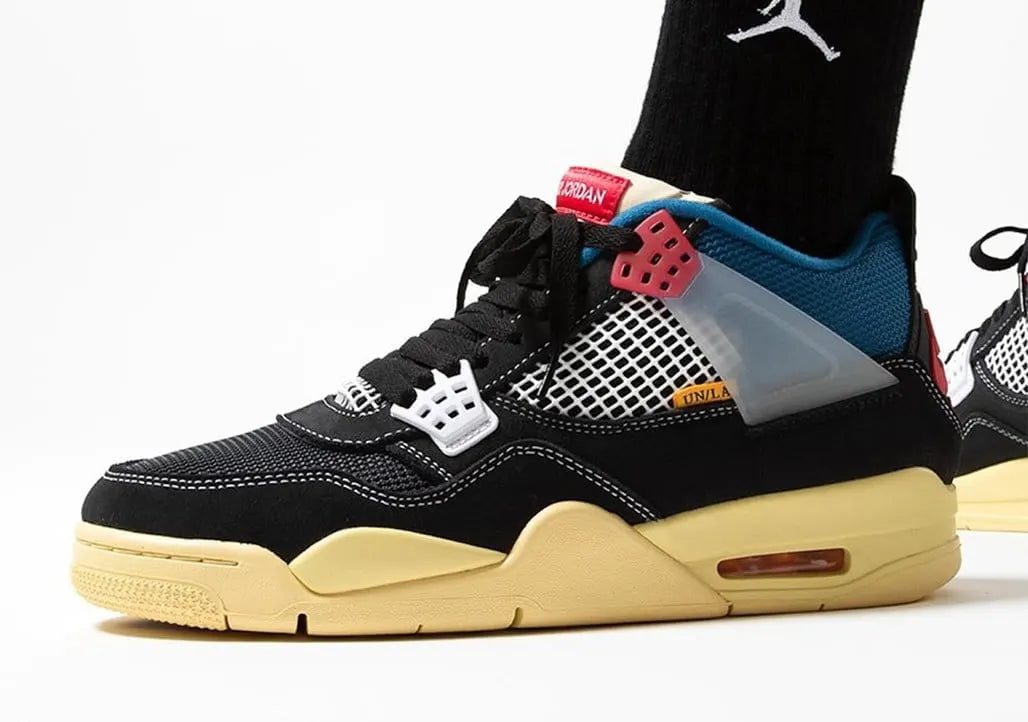 Air Jordan 4 Black Canvas nike - Hình 4