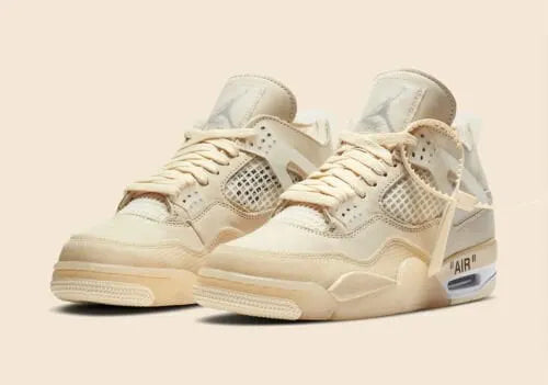 Off-White Air Jordan 4 Sail - Hình 4
