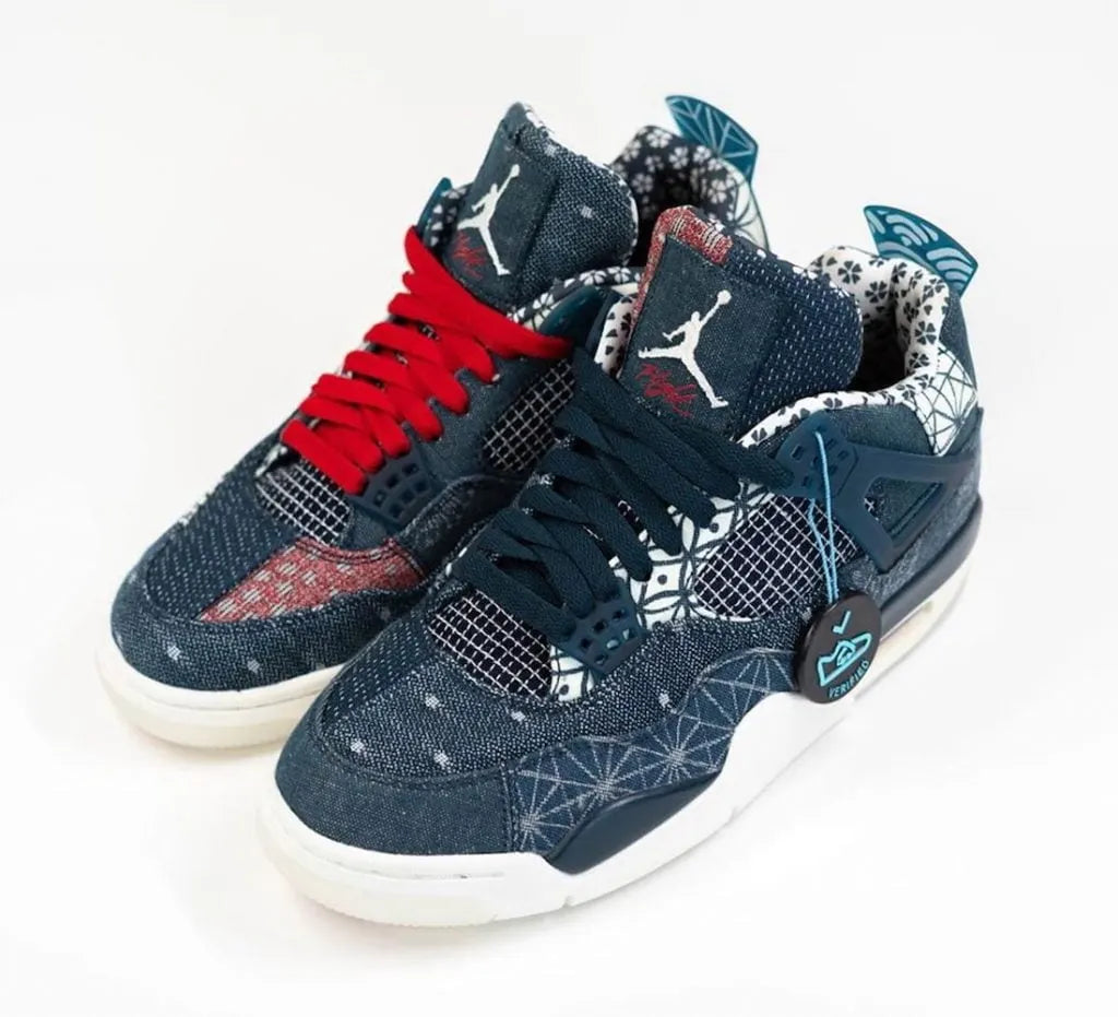 Air Jordan 4 Sashiko Denim - Hình 3