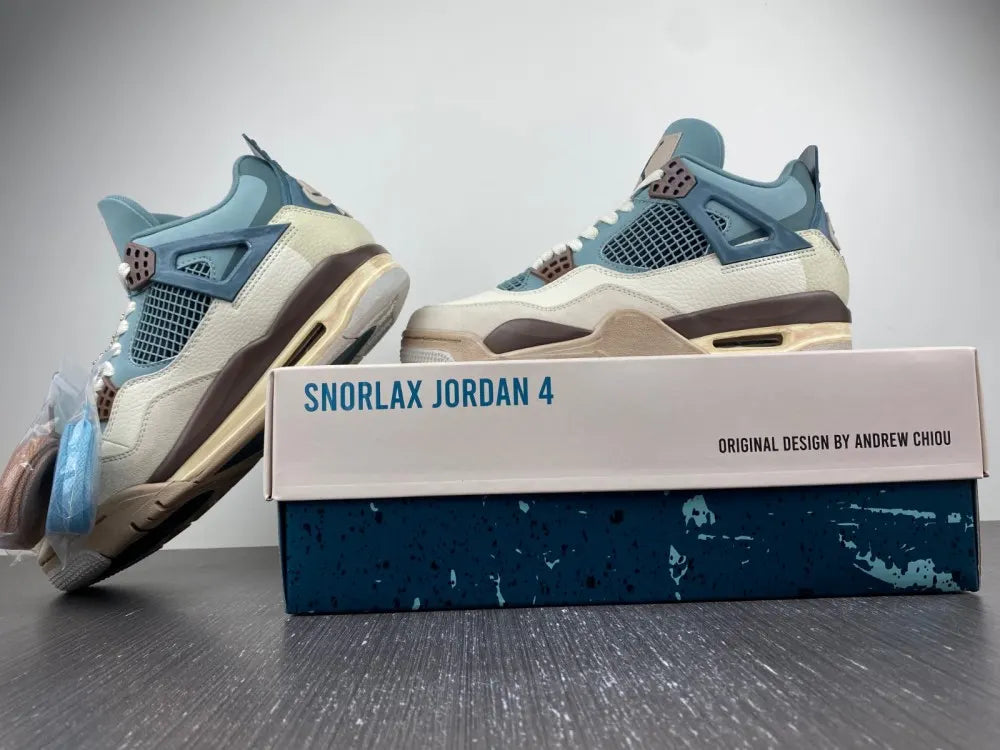 Air Jordan 4 Craft Celestine Blue - Hình 4