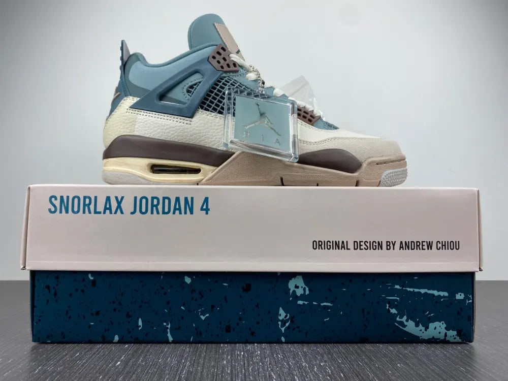 Air Jordan 4 Craft Celestine Blue - Hình 2