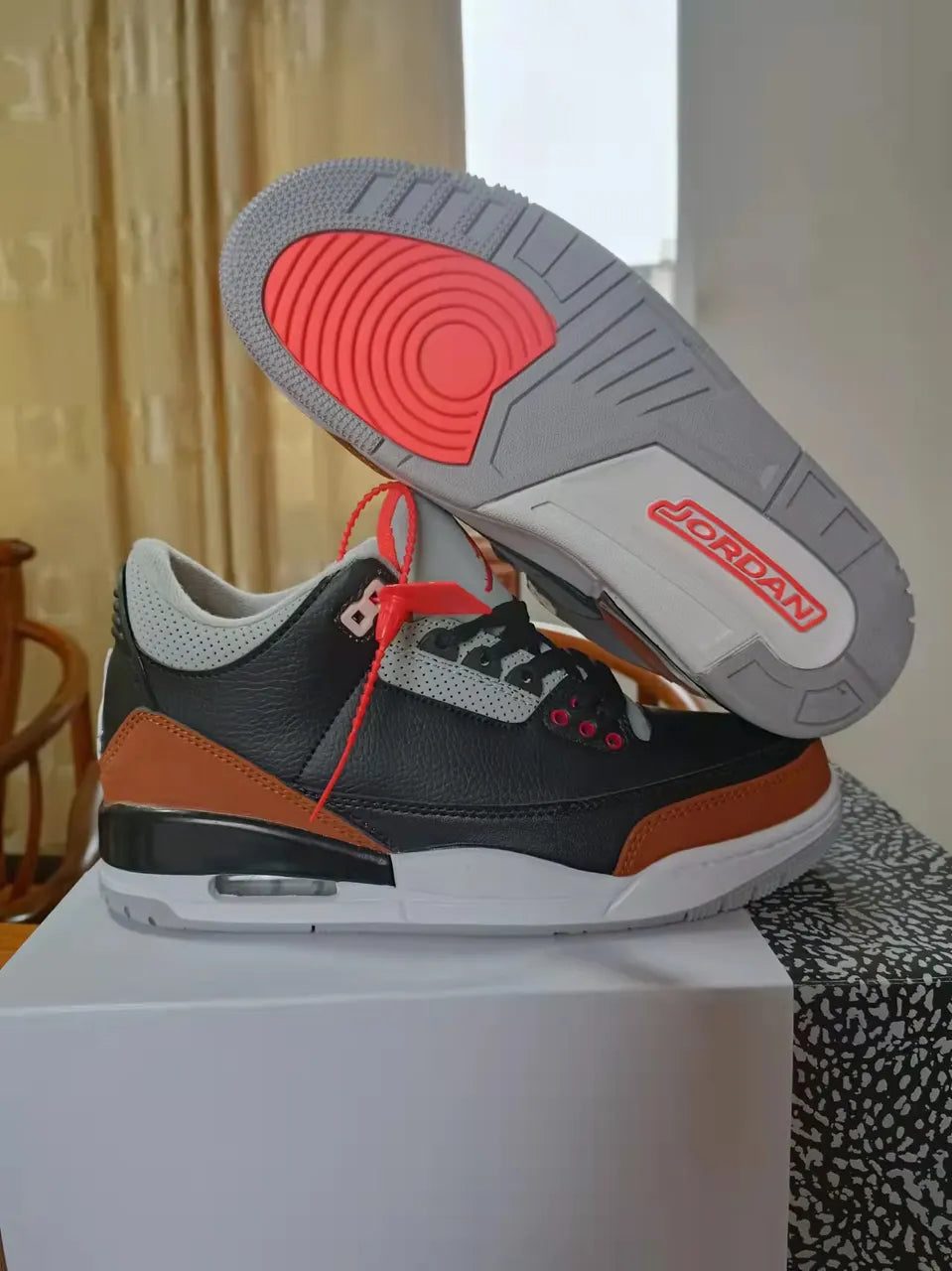 Air Jordan 3 Black Gold retro - Hình 4