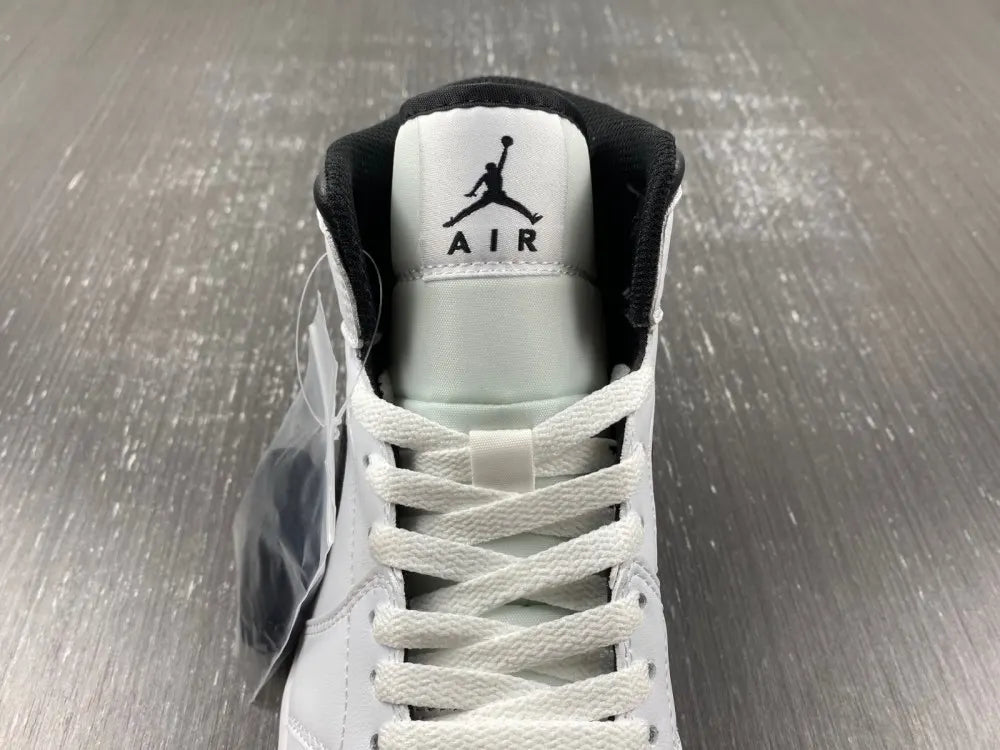 Air Jordan 1 Mid White/Black - Hình 7
