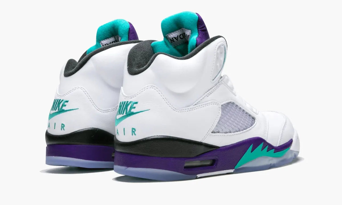 white Air Jordan 5 Alternate Grape - Hình 4