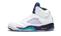 white Air Jordan 5 Alternate Grape