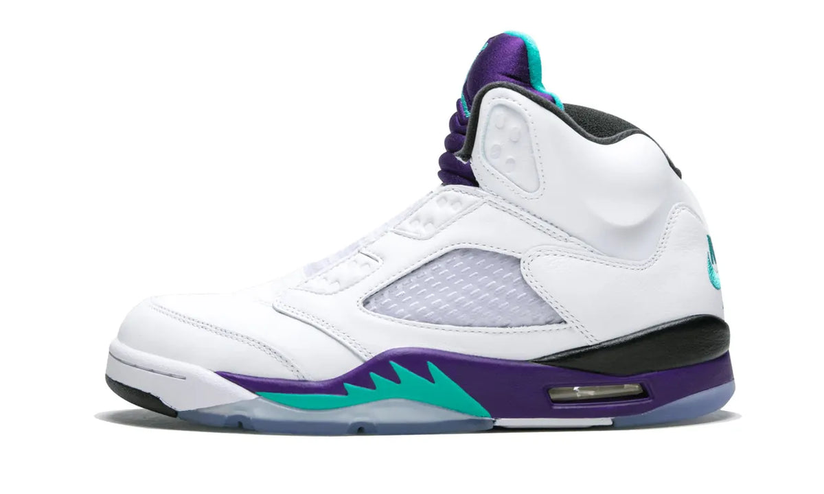 white Air Jordan 5 Alternate Grape