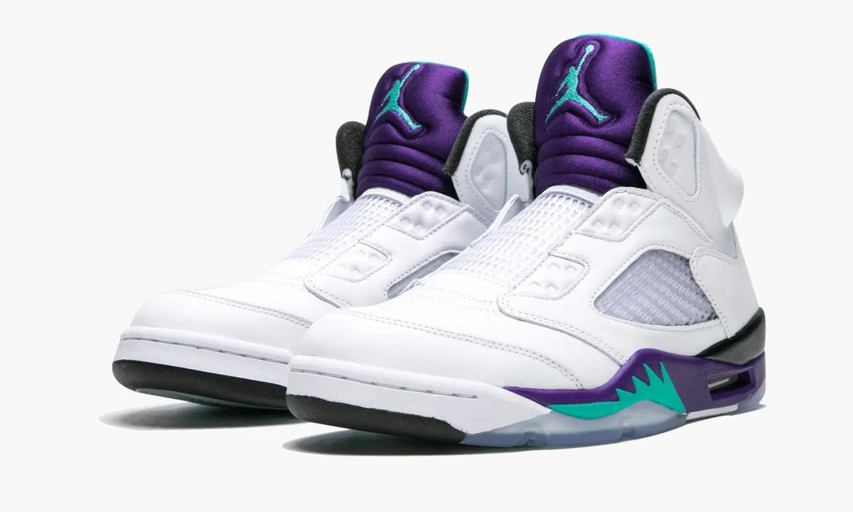 white Air Jordan 5 Alternate Grape - Hình 3