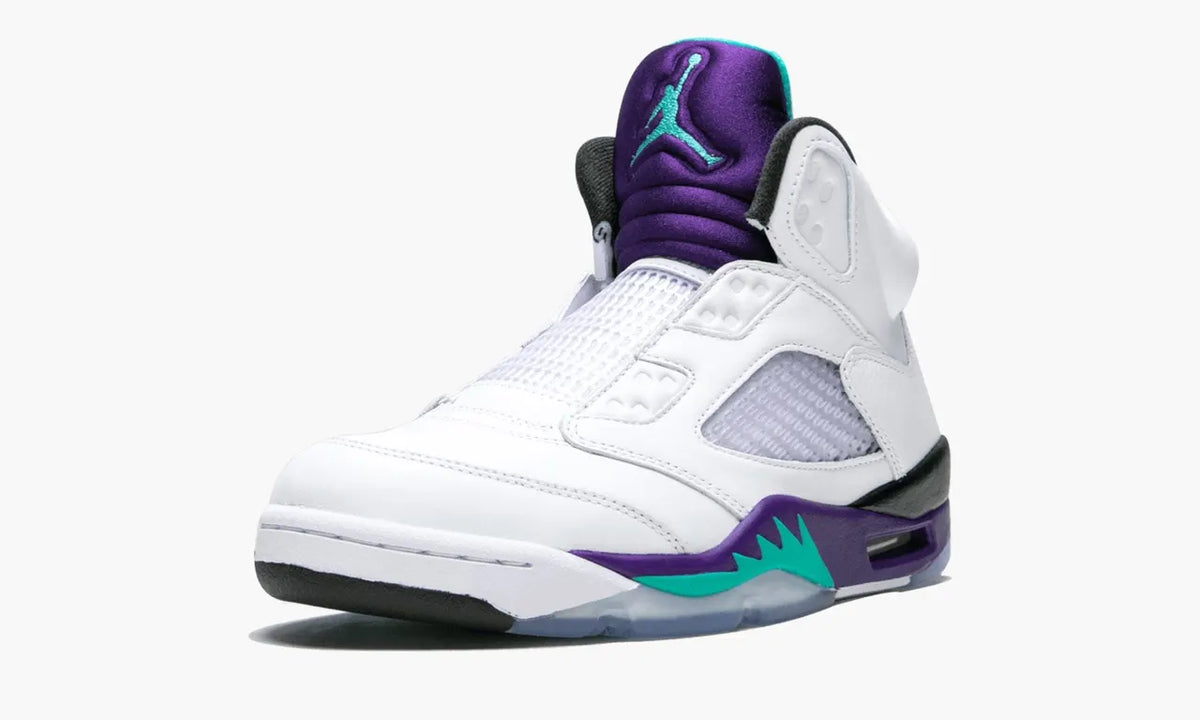 white Air Jordan 5 Alternate Grape - Hình 5
