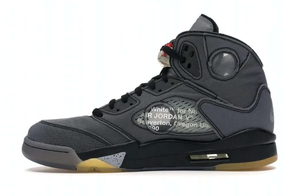 air Off-White Jordan 5 Anthracite - Hình 3