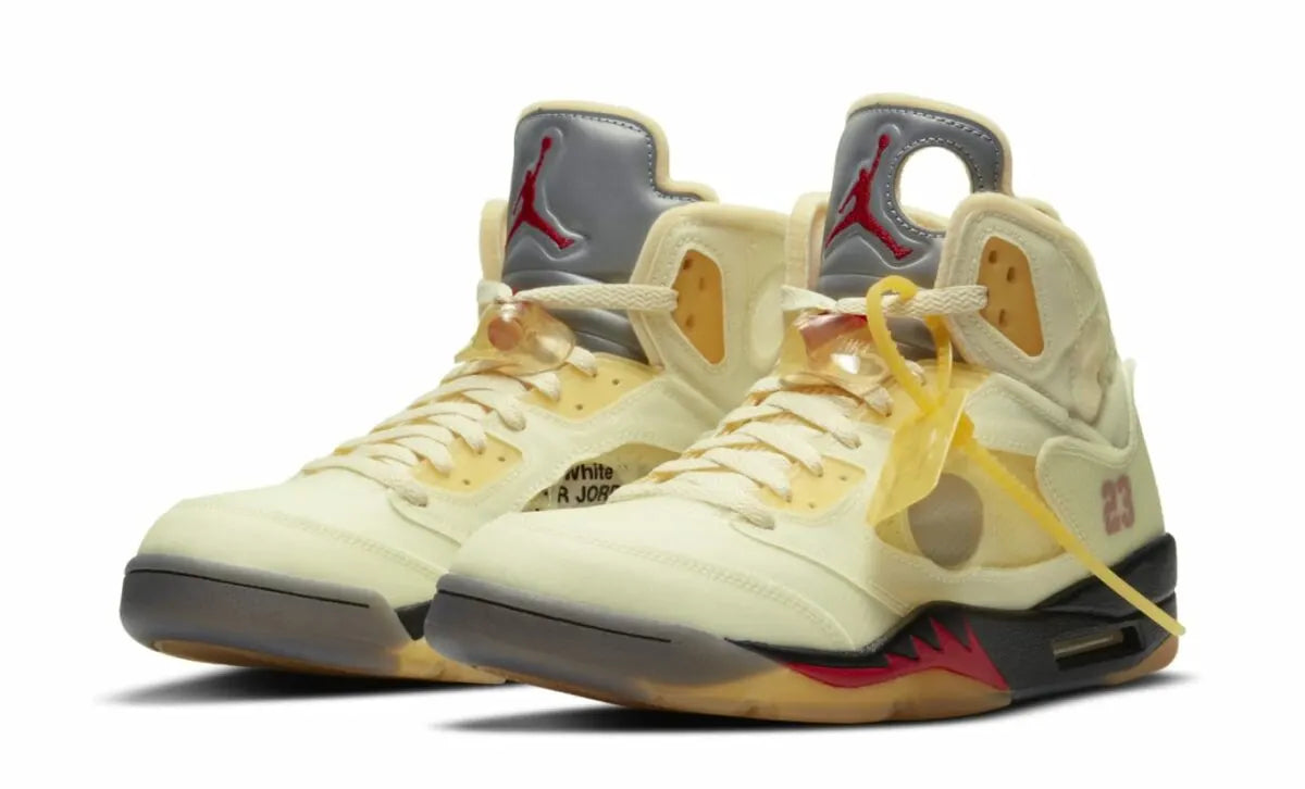 virgil Off-White Air Jordan 5 Sail - Hình 5
