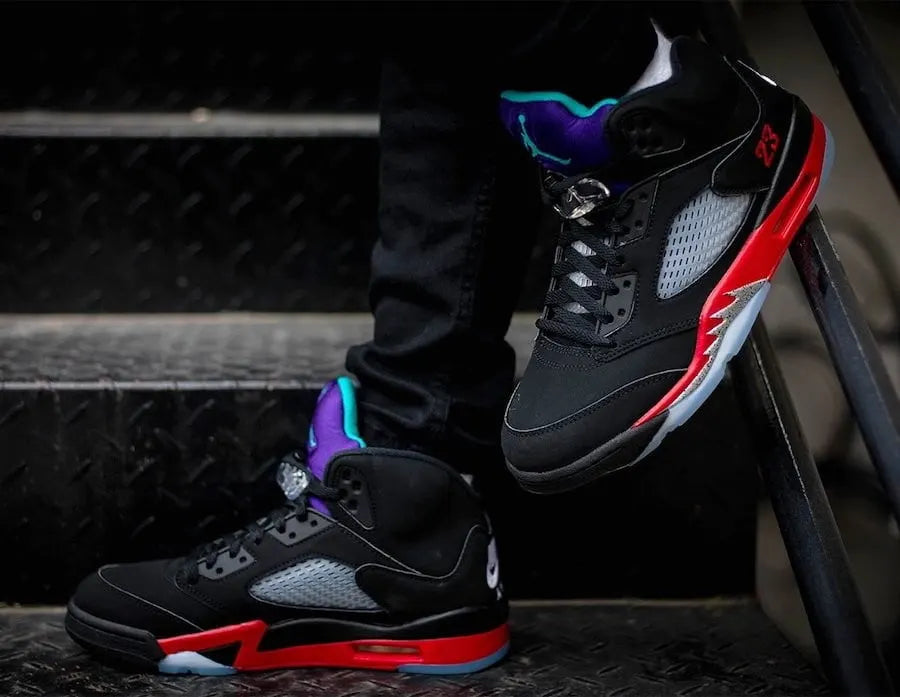 black Air Jordan 5 Alternate Grape