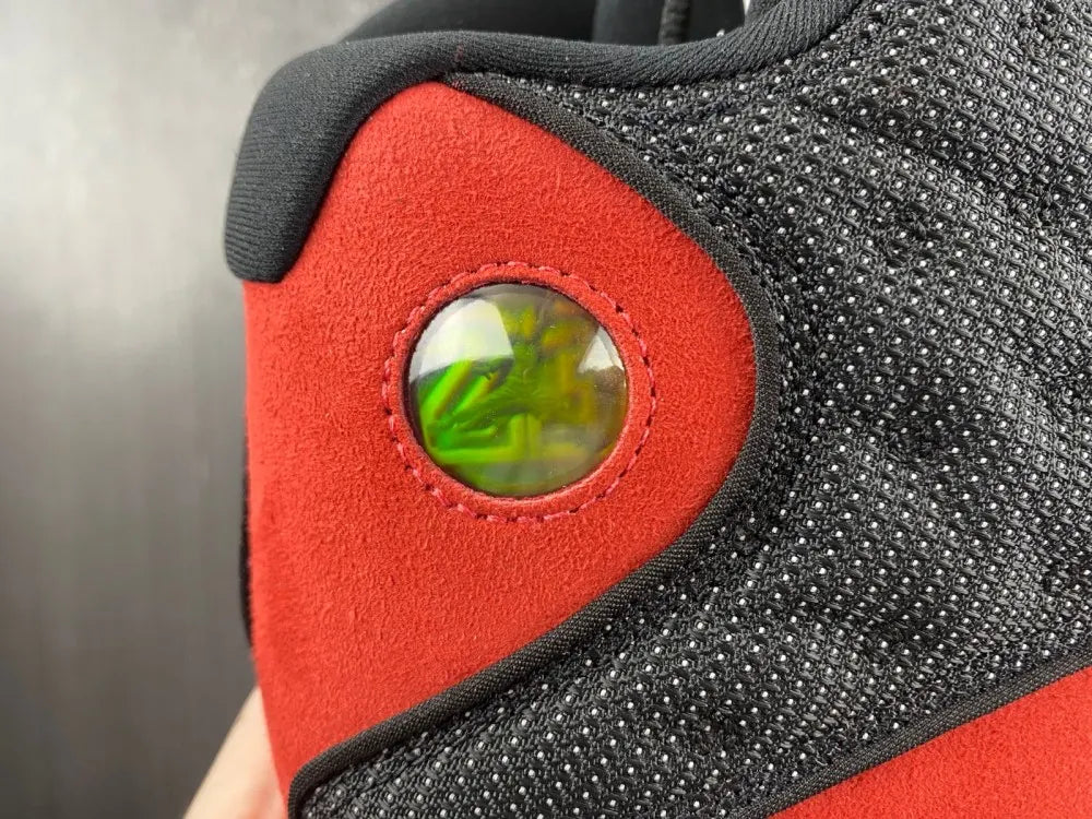 retro Air Jordan 13 Black Red - Hình 9