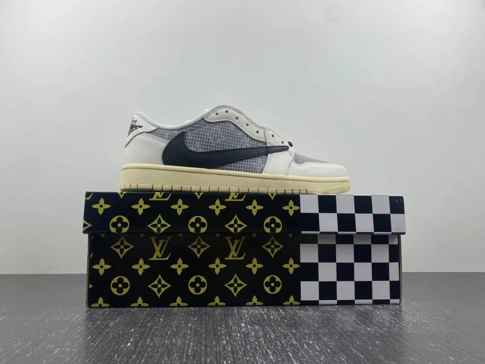 Air Jordan 1 Grey Grid - Hình 3