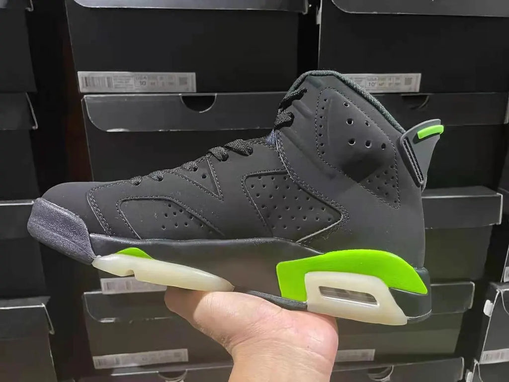 Air Jordan 6 Black Electric Green