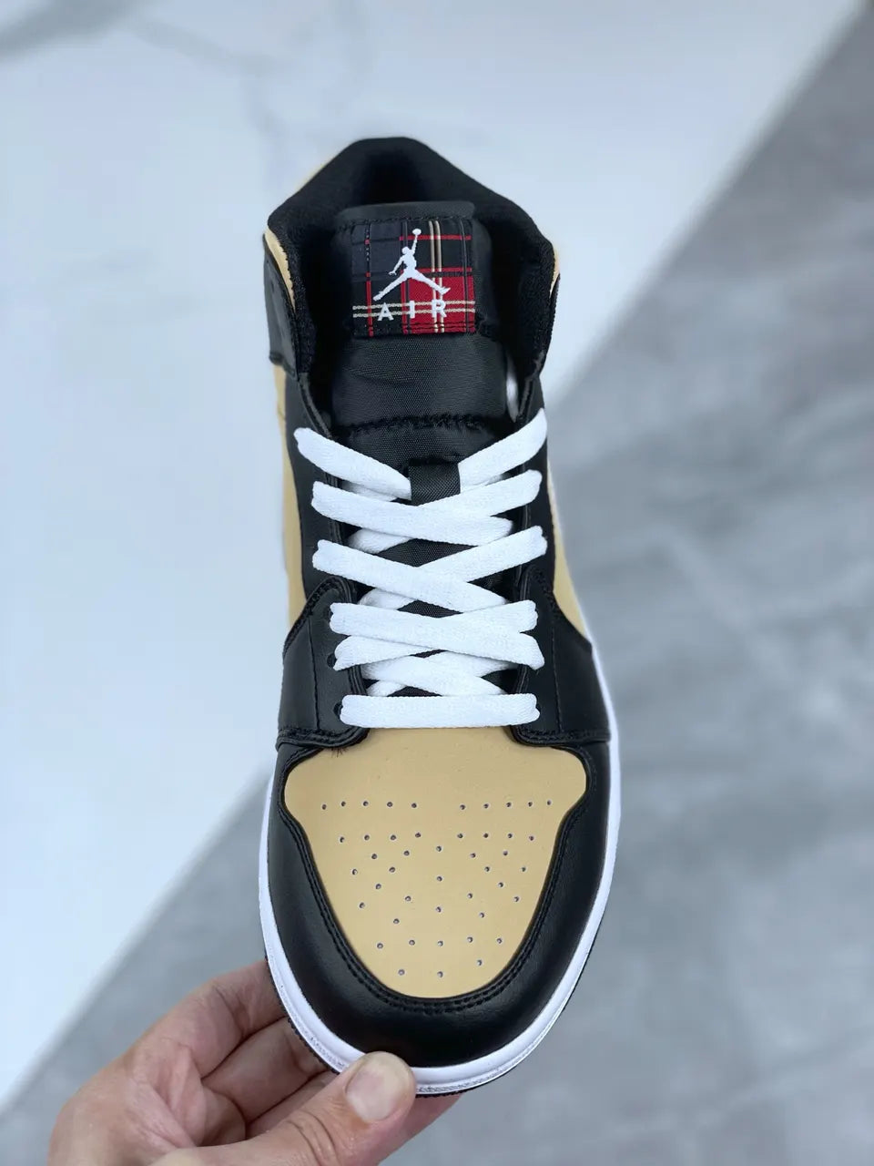 Air Jordan 1 Tan Plaid - Hình 8
