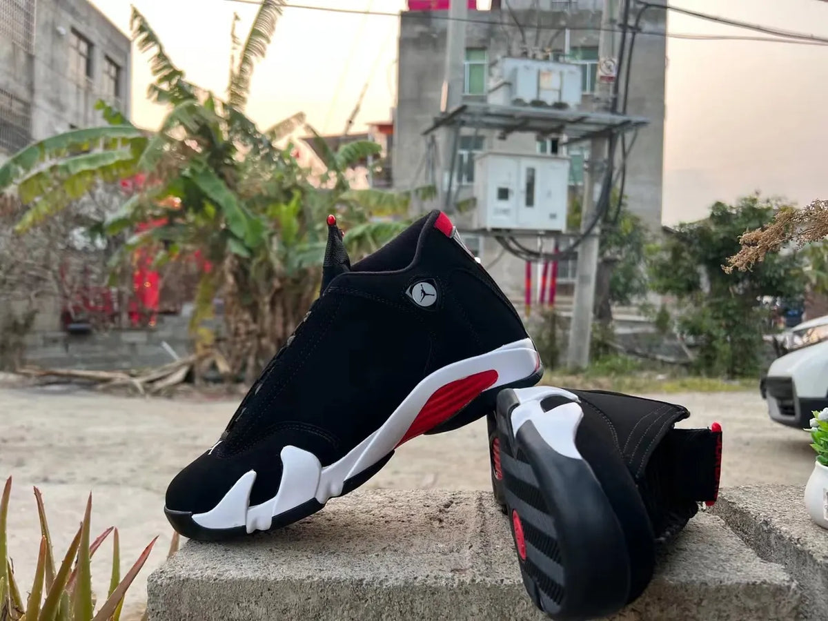 Air Jordan 14 Low Black Red - Hình 3