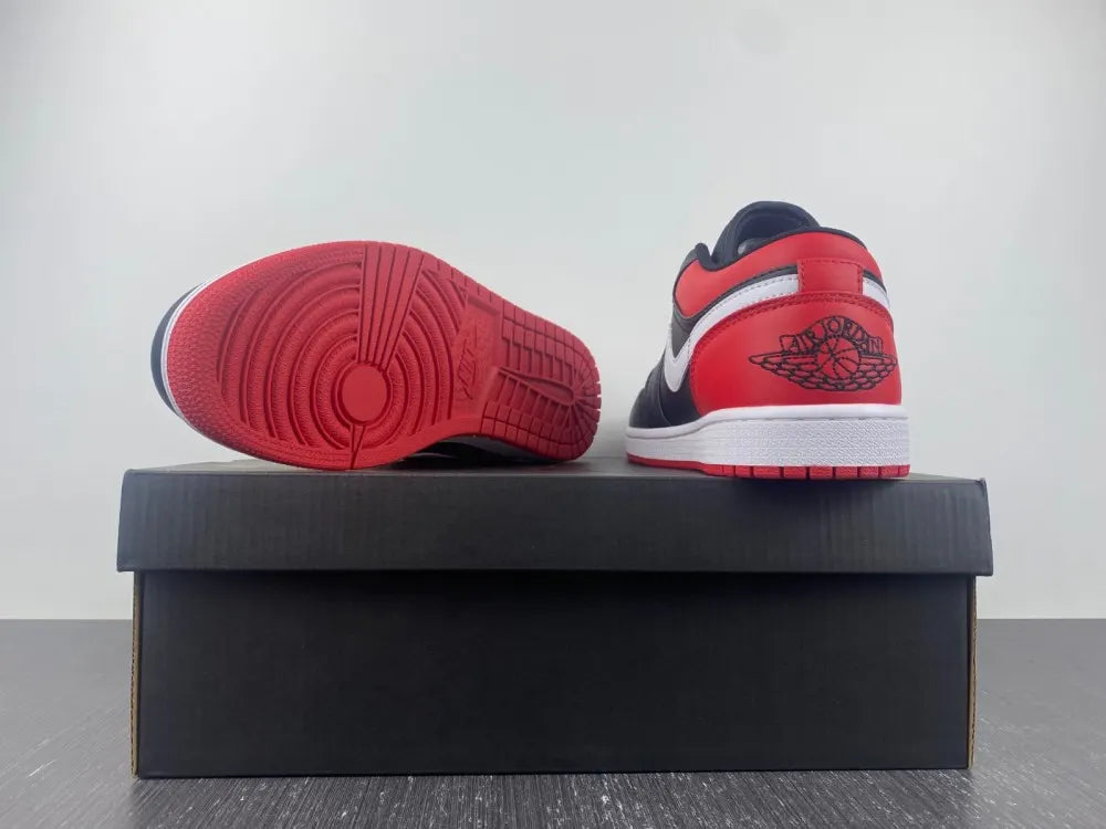 Air Jordan 1 Low Black Red - Hình 3