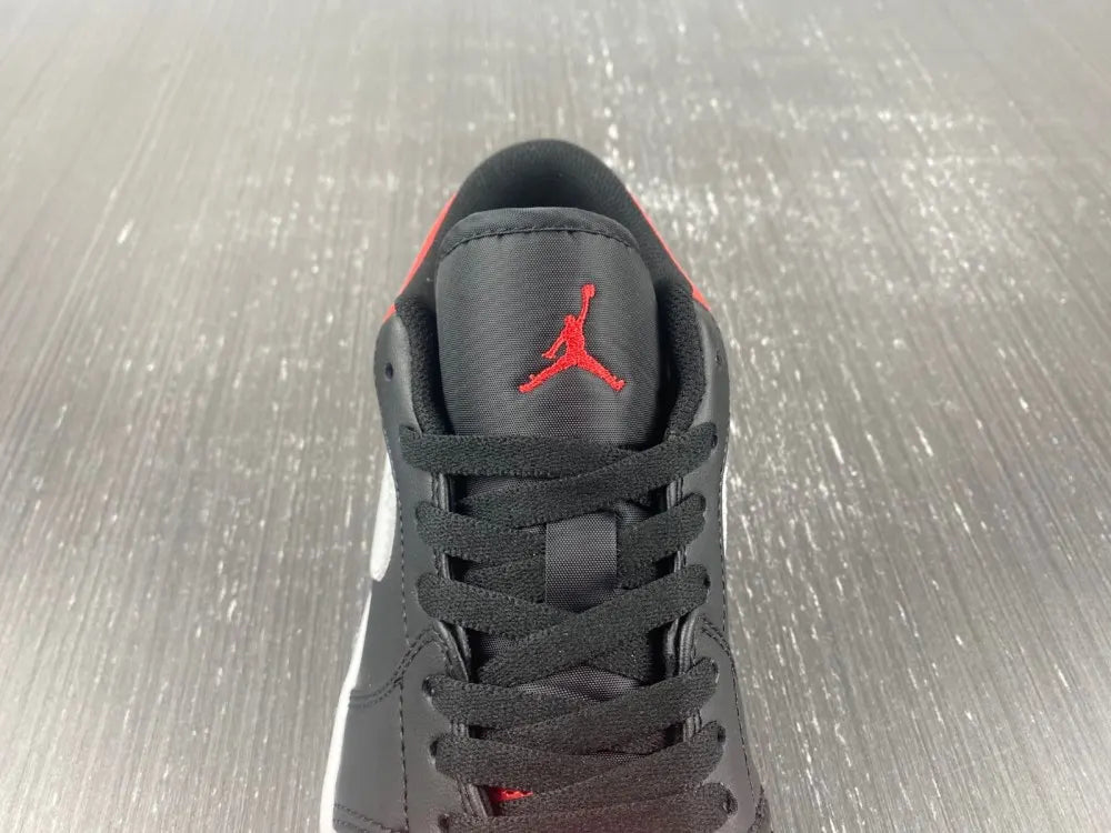 Air Jordan 1 Low Black Red - Hình 8