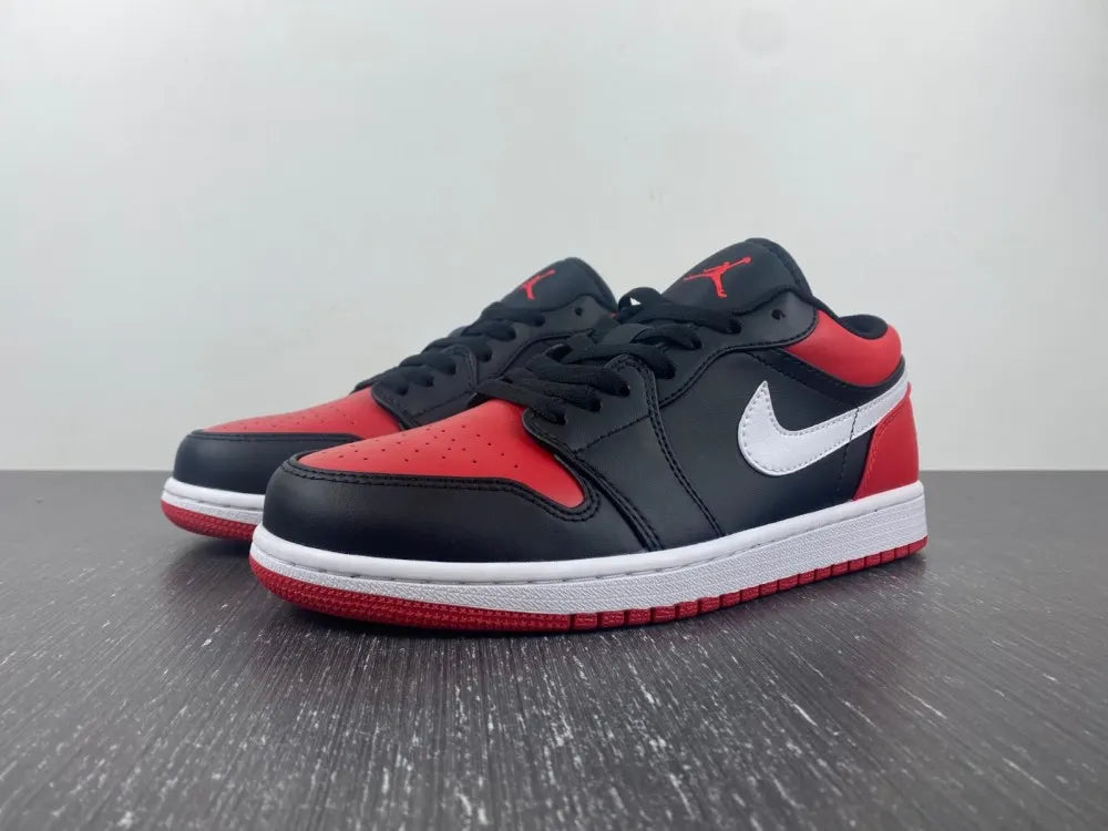 Air Jordan 1 Low Black Red - Hình 12