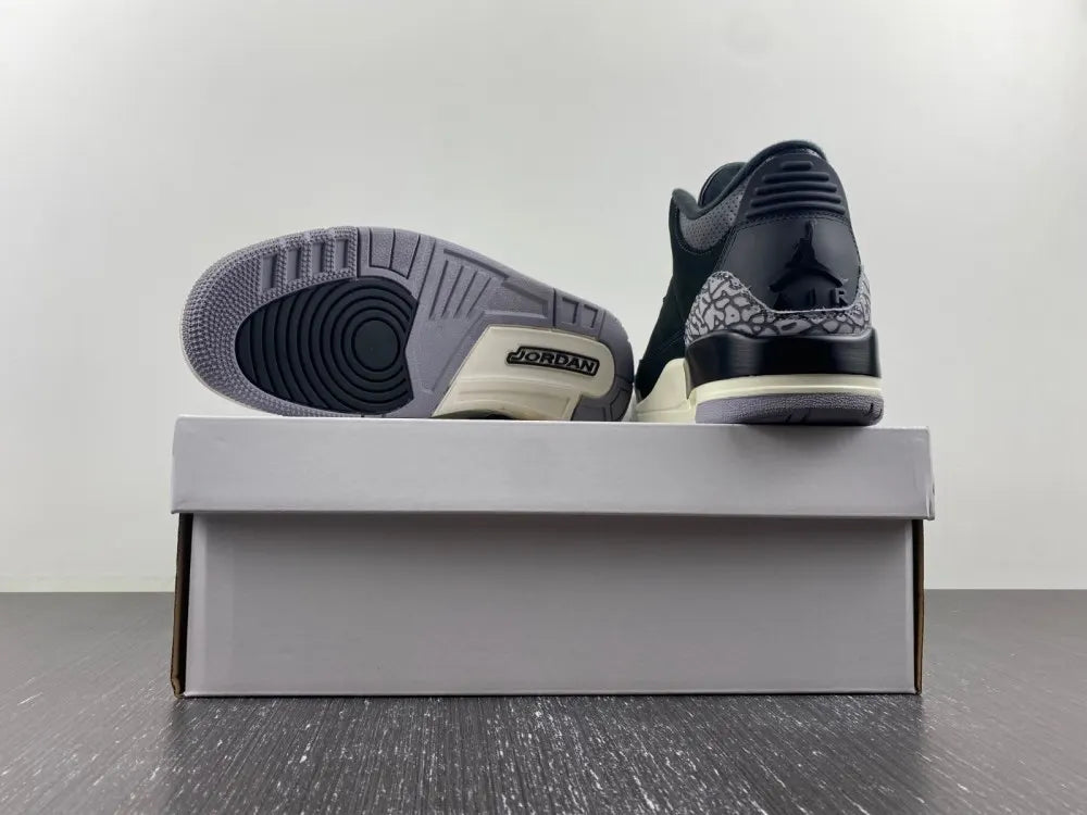 iconic Air Jordan 3 Retro Black Cement - Hình 3