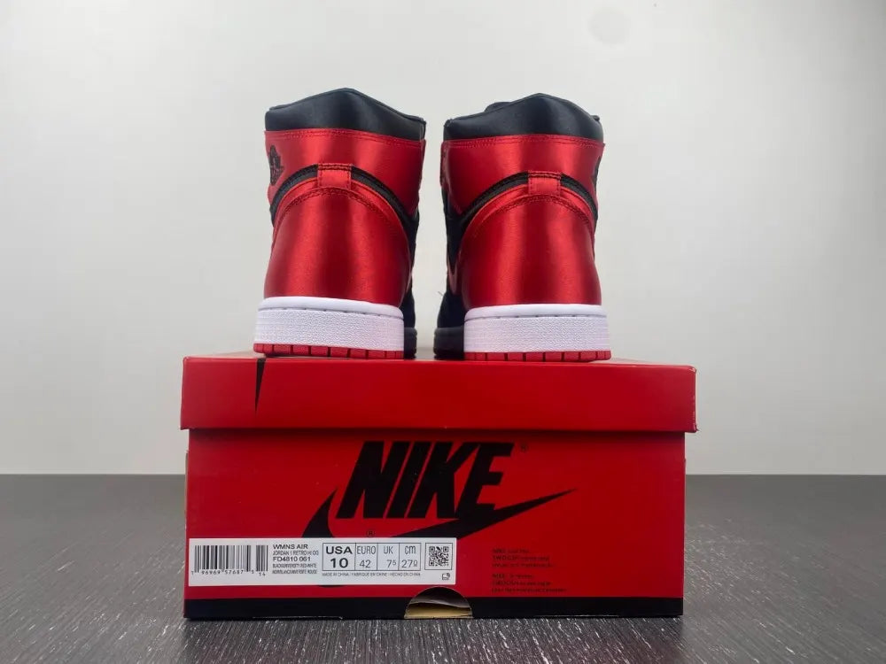 premium Air Jordan 1 Satin Red - Hình 2