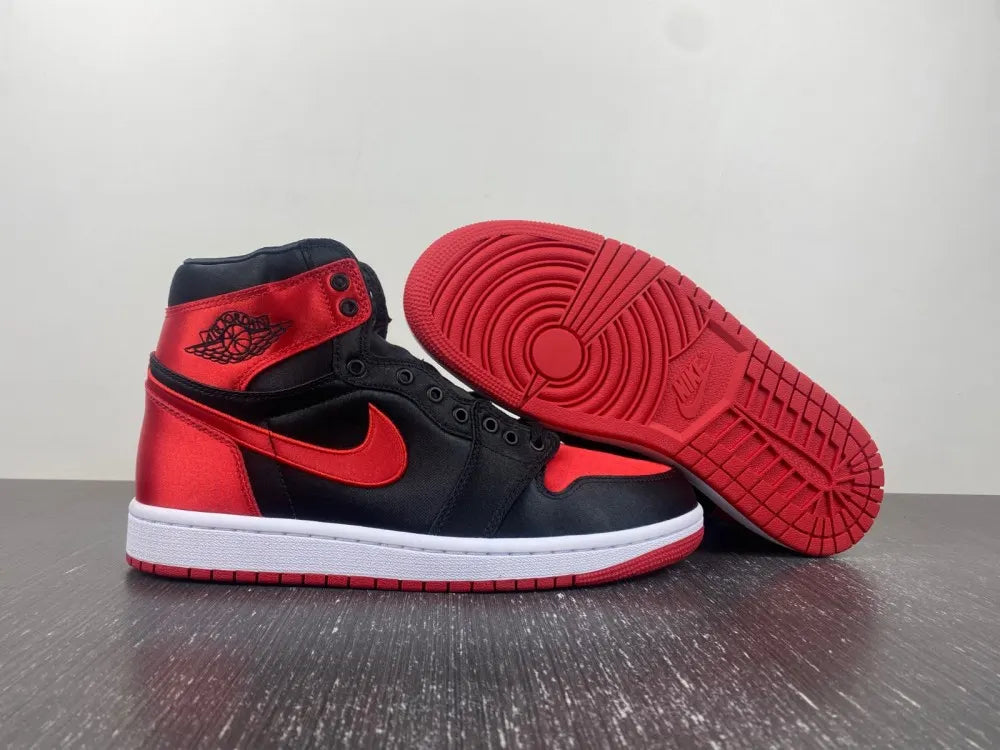 premium Air Jordan 1 Satin Red - Hình 16