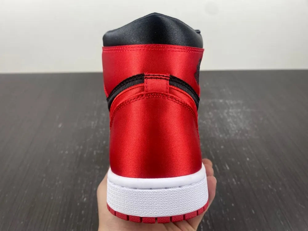 premium Air Jordan 1 Satin Red - Hình 8