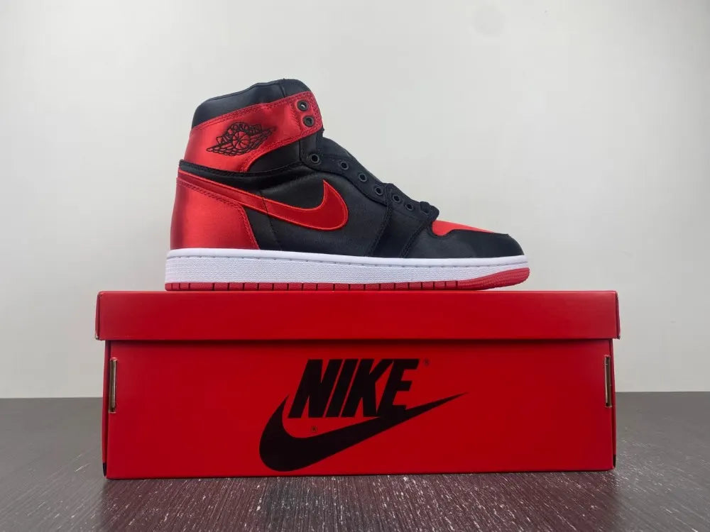 premium Air Jordan 1 Satin Red - Hình 3