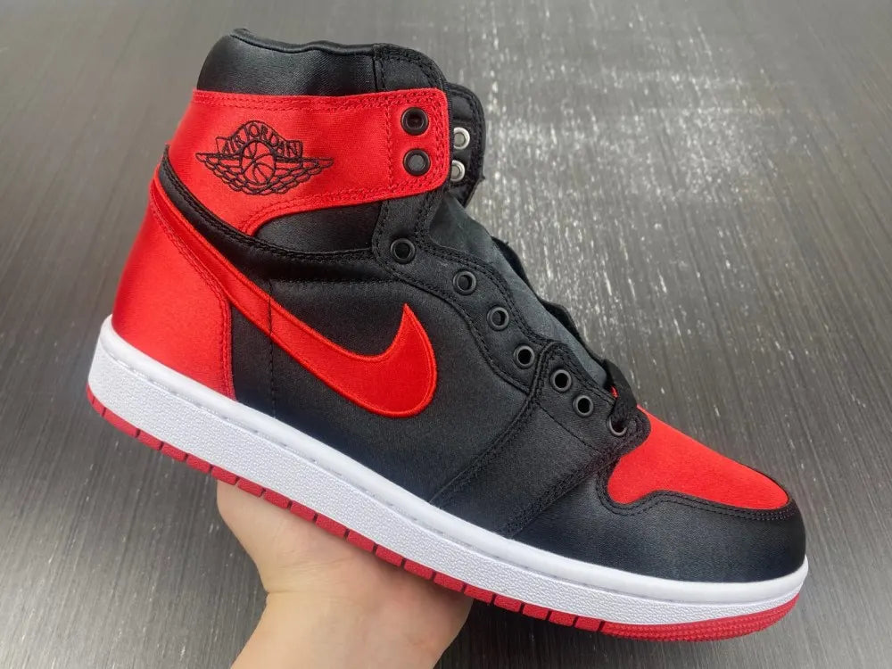 premium Air Jordan 1 Satin Red - Hình 13