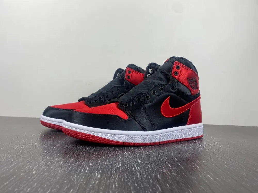 premium Air Jordan 1 Satin Red - Hình 18